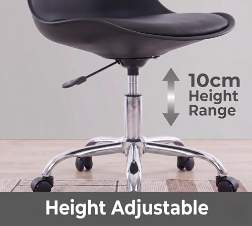 Image of Modern Arihant Bar Stool with 360 Swivel | Height Adjustable Bar Chair | Counter Stool & High Chairs | Comfortable for Home, Office, Restaurant Bar, Cafe & Cash Counter - (Black)