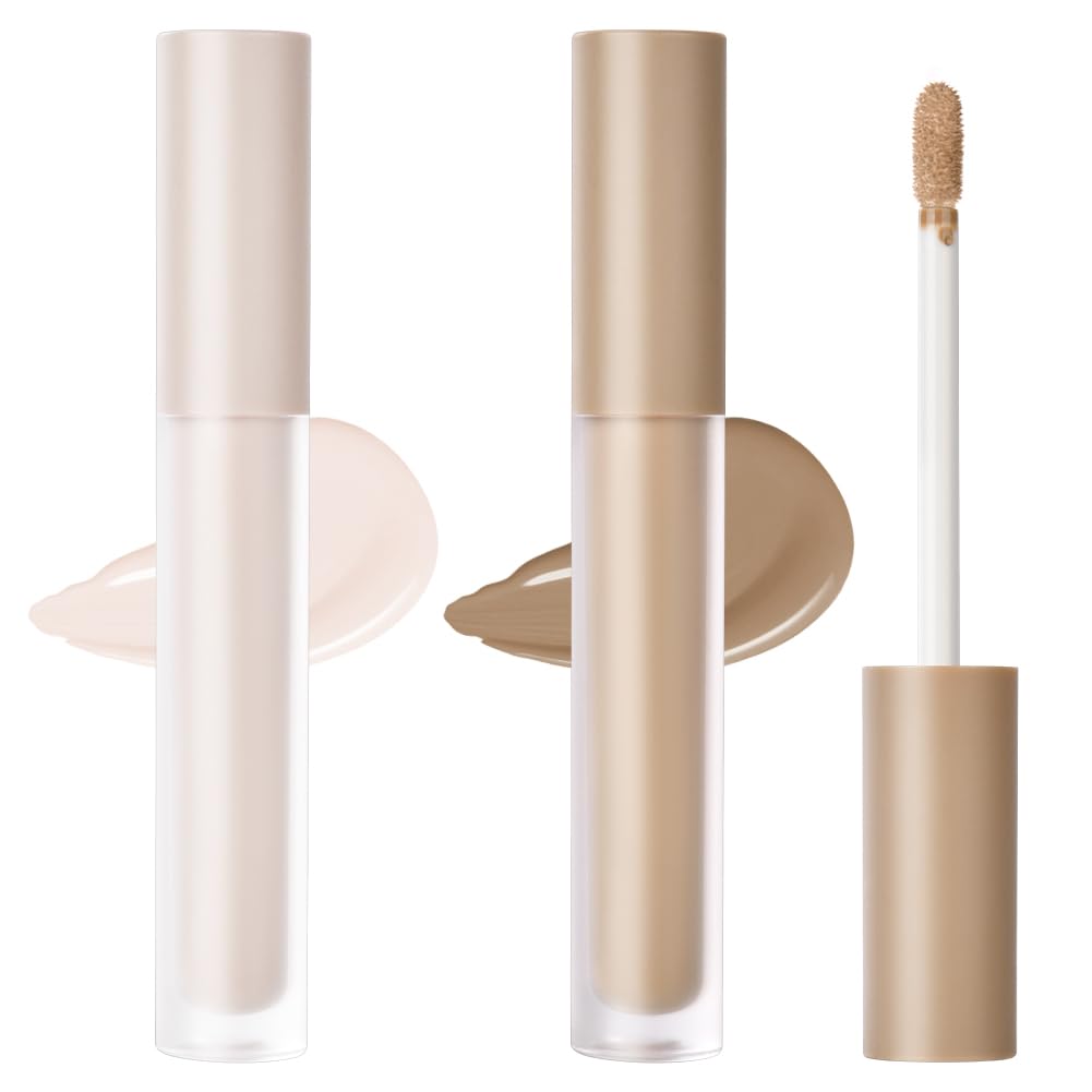 Iluminador Líquido, 2pcs Contouring Maquillaje Barra, Resaltador Líquido, Iluminador Líquido Maquillaje para Rostro, Ilumina los Contornos para Una Luminosidad Duradera