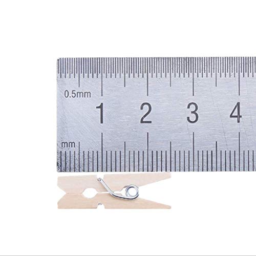 50 pçs mini clipes de madeira coloridos prendedores de roupa de madeira natural papel fotográfico pi