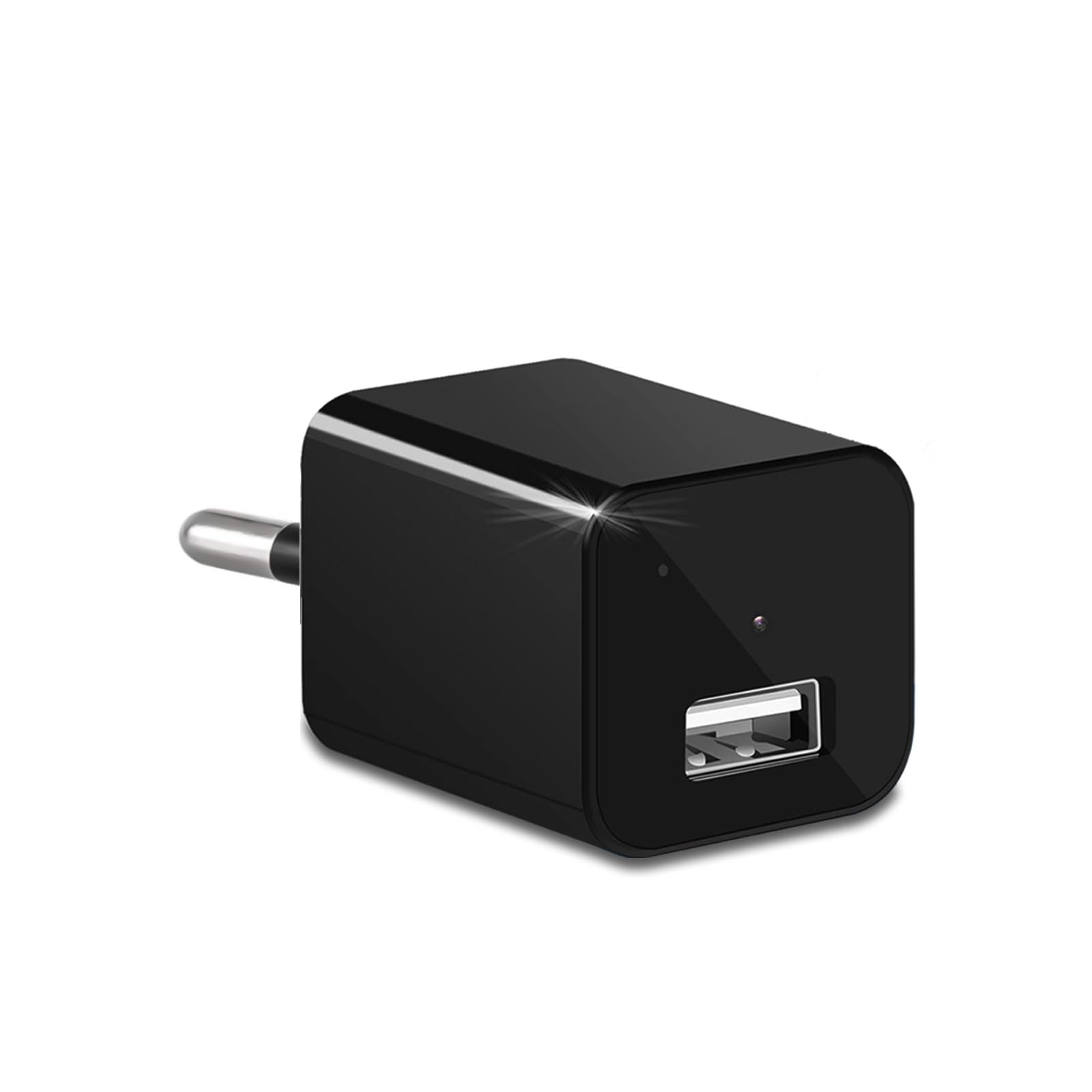 Telecamere di sorveglianza, Mini telecamera HD 1080P con caricatore USB, Videoregistratore, Registrazione continua e rilevamento del movimento, Funzione di carica USB, Telecamera di sorveglianza per
