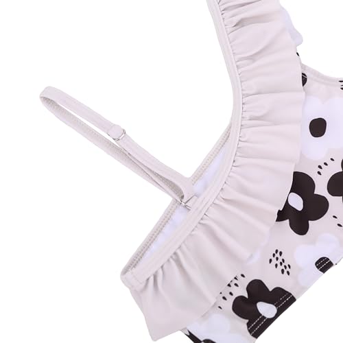 Image of LIZENS Two-Pieces Girls Swimsuit Watermelon Printed Bikini Sets Ruffle Girls Bathing Suit
