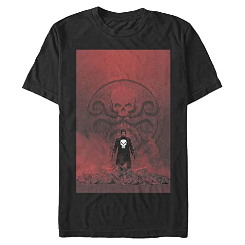 T-shirt Punisher Marvel homme noir vêtement grande taille 3XL