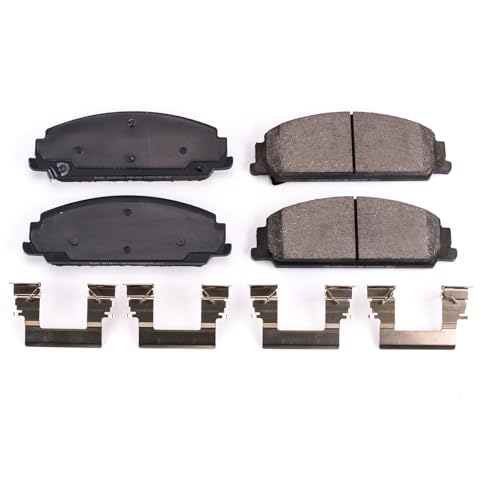 Image of PowerStop Front Brake Pads for Pontiac G8 2008-09 - Z17 Ceramic Brake Pads with Installation Hardware, 17-1351
