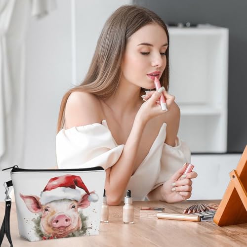 Neceser para el cuidado de la piel Smiling, bolsa de maquillaje de gran capacidad para mujer 6