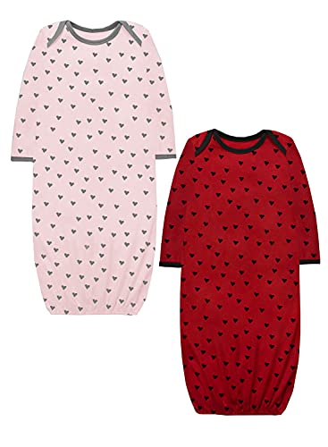 Image of A.T.U.N. (ALL THINGS UBER NICE) Unisex Kids Cotton Full Length Printed Gown | Maxi Nightdress for Baby Boys and Girls (2 Piece Set)
