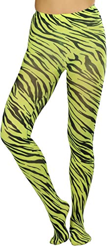 ToBeInStyle Women’s Vibrant Multicolor Animal Print Pantyhose Assorted Hosiery4