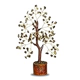Pyrite Crystal Tree for Wealth - Certified Original Money Stone Tree - Real Pirate Stone for Abundance, Reiki Healing, Good Luck and Money Magnate