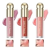 Soft Cream Blush Set 3 Colors Long-lasting Liquid Blush Natural Lightweight & Smooth Texture Face Bl