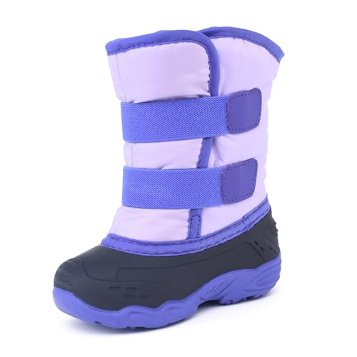 ICEFACE Snow Boots for Kid Winter Boots Waterproof Outdoor Keep Feet Warm and Dry Faux Fur Lined boot, Perfect for Snowy Adventures for Toddler/Little Boys and Girls