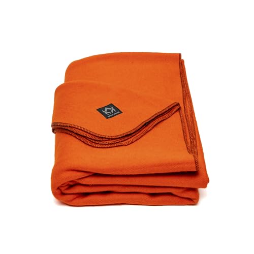 Image of Arcturus Military Wool Blanket - Warm, Thick, Washable - Great for Outdoors, Camping, Stadium Blanket, Picnics, Travel - Car & Bushcraft Survival Kits