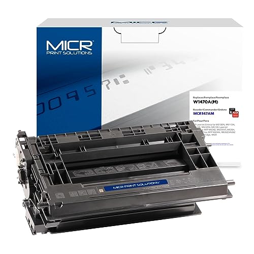 MICR Print Solutions New Replacement MICR Toner Cartridge Replacement for HP W1470A | Black