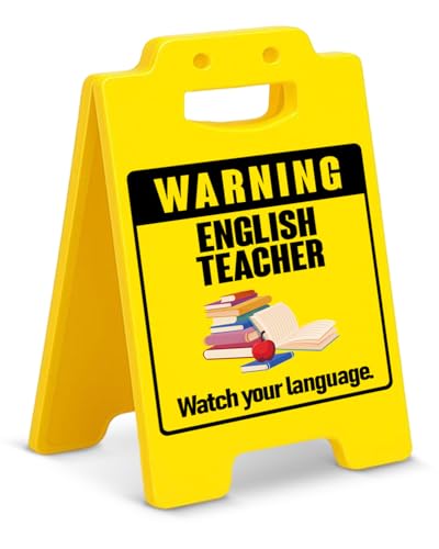 Funny English Teacher Office Decor Sign Watch Your Language Warning Sign