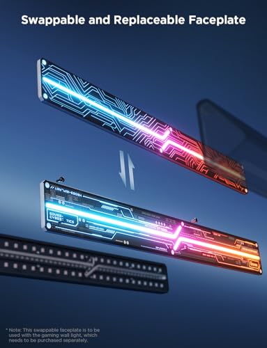 Image of Govee Gaming Wall Light Swappable Faceplates with Line Pattern, Includes 3 Swappable Faceplates and 1 Screwdriver