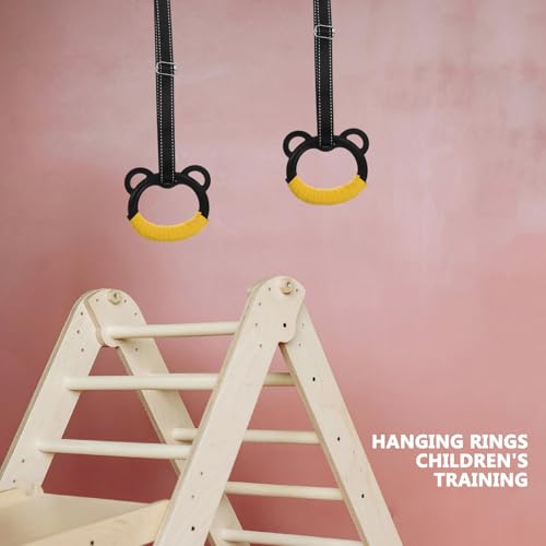 Anillas de Gimnasia con Correas Ajustables en Material Natural miniatura 6