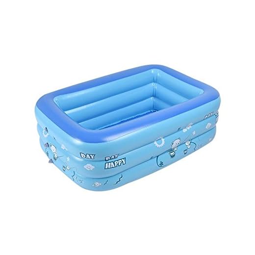 AOLVO Piscina Hinchable Infantil Rectangular Piscina Ducha Plegable 120 X 70 X 35cm
