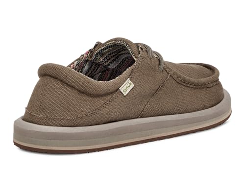 Image of Sanuk Mens Single Fin Loafers for Men | Mens Shoes | Slip On Shoes for Men | Men's Slip-on Loafers | Comfort Foam Footbed