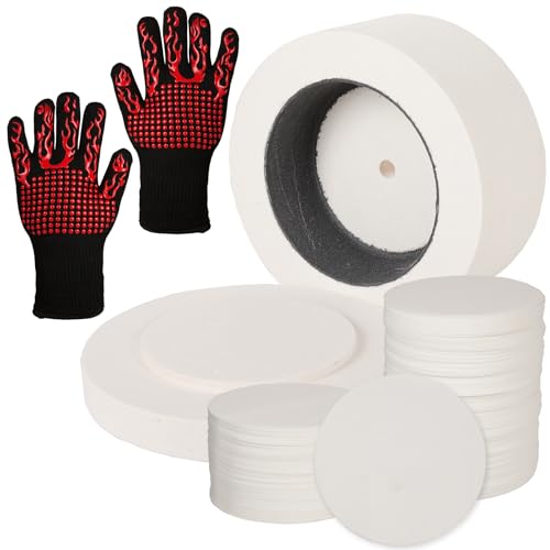 Crabcut Large Microwave Kiln with 50 Sheets Kiln Paper - Professional Glass Fusing Kit for Jewelry Making & Pottery Crafts - Home Use & Beginner Friendly