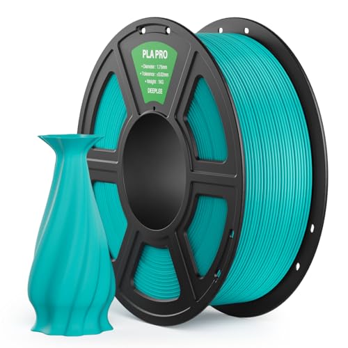 DEEPLEE Filament PLA Pro Turquoise 1kg de 1.75 mm avec Précision Dimensionnelle de +/- 0,02 mm 1 Bobine Haute Résistance Facile à Imprimer pour Imprimantes 3D FDM