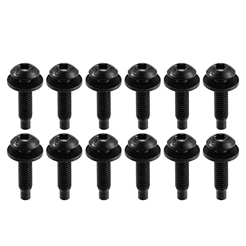 X Autohaux 12Pcs Hard Top Torx Screws Bolts For Jeep Wrangler Jk 2007-2018 Extra Long Automotive Replacement Bolts Stainless Steel Black #TOP30