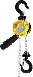 Toriexon 550LBS Manual Lever Chain Hoist Mini Puller 1/4 Ton Capacity Portable Chain Come Along 10 Feet Lift G80 Chain Ratchet Lever Hoist with Hook