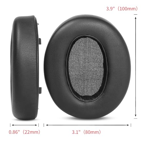 WH-XB910N Almohadillas para Orejas YDYBZB Earpads Almohadillas de Cuero Reemplazo Compatible con Sony WH-XB910N WH-XB910 XB910N Auriculares miniatura 4