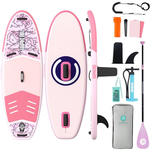 Image of Niphean Inflatable Paddle Board with Accessories 10'6'' /7'6''Stable SUP | Anti-Slip EVA Deck, 450 lbs Capacity Inflatable Paddle Boards for Adults & Youth of All Skill Levels