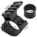 Jnrtifow Scope Barrel Clamp Mount 25.4mm & 30mm Ring Adapter with Weaver Picatinny Rail
