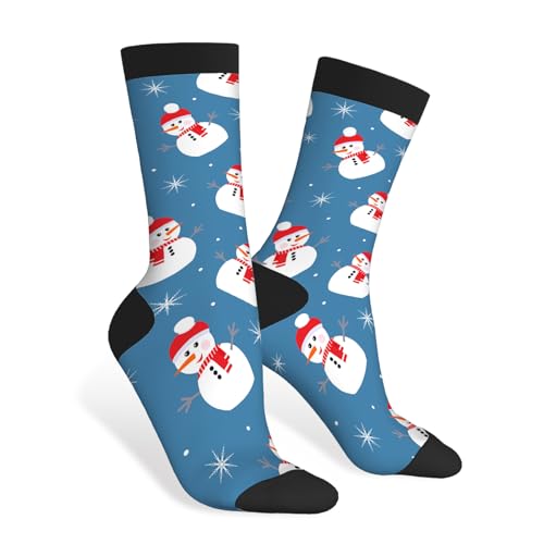 40Cm Calcetines Altos Hombres Acolchados Calcetines De Pantorrilla Estampados Calcetine Muñeco De Nieve Para Uso Multiestación Unisex Tennis