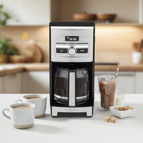 Image of Cuisinart Personal Brew 12-Cup Coffee Maker, Automatic Coffee Machine, Programmable Coffee Maker for Home Brewing Convenience with Adjustable Brew Strength, Stainless Steel /Black, DCC-12