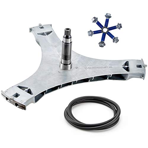 Black Friday - 50% OFF Funmit DC97-16509B Washer Flange Shaft Assembly & DC60-40137A Hex Mounting Bolt (6pcs) & DC69-00804A Gasket Seal Compatible with Samsung Washing Machine Replace DC97-16509B DC97-16509A