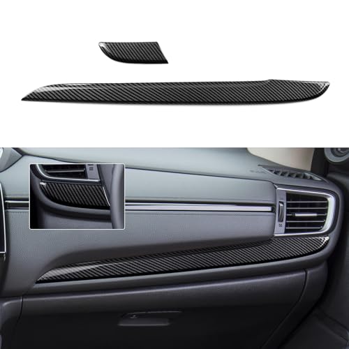 Image of Car Dashboard Decor Strips Decals for Honda CR-V 2017 2018 2019 2020 2021 2022 Accessories CRV ABS Carbon Fiber Interior Stickers