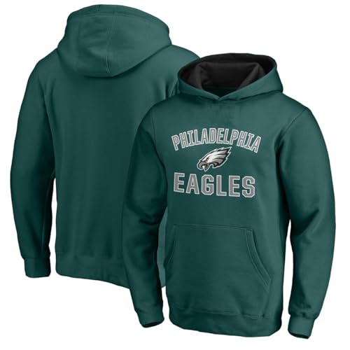 Outerstuff NFL Kids Youth 4-20 Officially Licensed City Wide Arch Logo Pullover Hoodie Sweatshirt (US Numeric 4 Regular Philadelphia Eagles - Green)