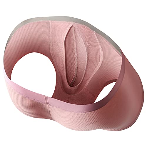 Men's Fly Pouch Boxer briefs Front Open Bulge Underwear Sweet absorbing Separated Pouch Trunks