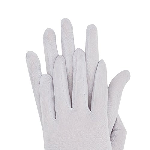 Maymii Women's 100% Pure Mulberry Silk Gloves Liner Glove Inner Ski Bike Cycle Gloves – For Driving, Fashion, Sun And Cold Protection (White) #TOP2