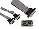 KALEA-INFORMATIQUE MiniPCIe-Karte 1 parallel Port LPT DB25 + 2 Ports COM DB9 RS232 Full Size mPCIe-Format mit Chipsatz WCH CH384L.