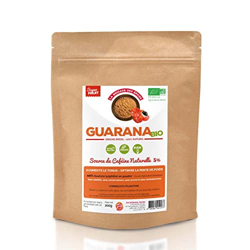 Guarana BIO lyophilisé en poudre - 200g - La Brigade des Épices - 5% de Caféine NATURELLE - SANS maltodextrine & SANS Additifs - Origine BRÉSIL - Conditionné en France I TONIFIANT Cover