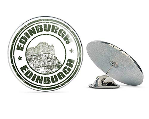 Edinburgh Scotland Round Metal 0.75