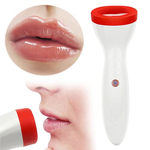 1PC Silicone Electric Lip Plumper Device Care Tool Fuller Lips Enhancer Plump Sexy Lips Increase Gloss Plumping Lip Full Lips Simple Sugars Skin Care (White, One Size) - Image 5