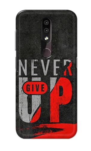 Image of Printed Hard Back Cover for Nokia 4.2 Back Cover (Never Give Up) -190724(DP)