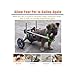 Dog Wheelchair Pet Wheelchair Aid Vehicle, Aluminum Legs Exercise Wheels for Rehabilitation, 3.3-19.8lbs Animal Recover Cart Brace for Disabled/Paralyzed(XX-Small)