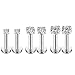 16g CZ Labret Cartilage Tragus Monroe Lip Nose Helix Studs Earrings Stainless Steel Cubic Zirconia Piercings Jewelry 2mm 3mm 4mm 3 Pairs Set