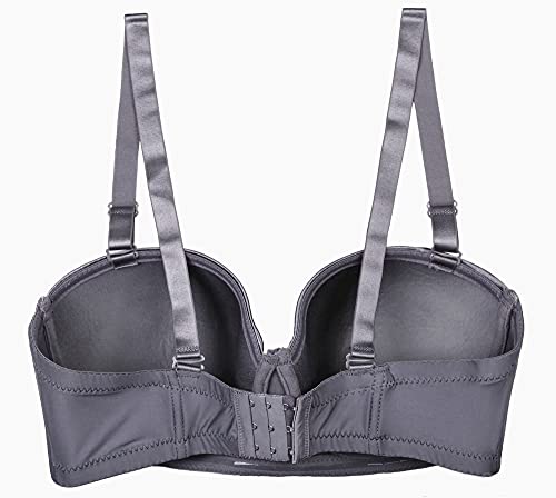 Image of Women's Strapless Bra B /C /D /DD /DDD /G 1 /2 Cup Seamless Plus Size Balconette Bra H059