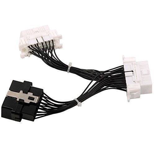 FOXWELL OBDSpace OBD2 16Pin OBD2 Splitter Extension Cable Male to Dual Female Y Cable, J1962M to 2-J1962F