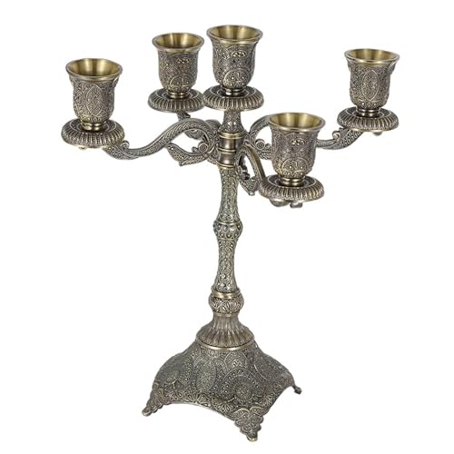 Ya en mundofriki.es: Candelabro Cónico de Aleación de Zinc, Candeleros para Vela, Decoración de Mostrador para Cocina, Aniversario, Hogar- 5 Brazos