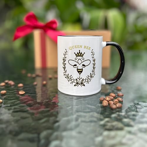 Taza de cerámica Queen Bee con caja de regalo miniatura 3