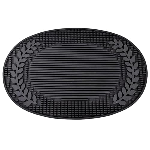 BREKX Insulated Multi-Functional Home Bar Mat - Heat/Water Resistant Dish Mat, Rubber Self Drying Mat - 20.5" x 13.5" XL- Insulated Bar Mat for Home Bar - Mimosa Bar Supplies for Kitchen