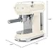 Smeg ECF01CRUS Espresso Coffee Machine, One Size, 1L, Cream