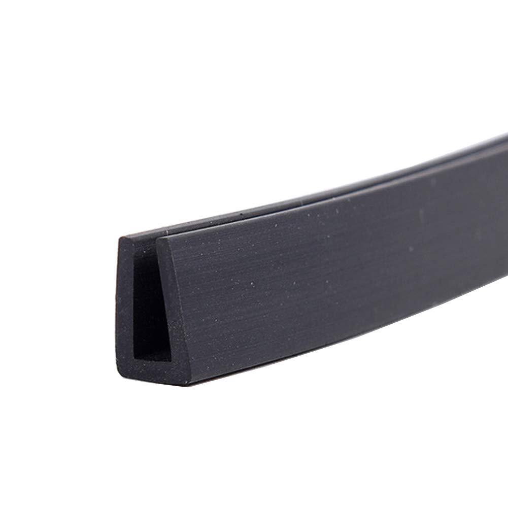 GOONSDS Rubber Edge Trim – Flexible U Channel Rubber Edge Protector for Sharp or Rough Surfaces, Easy to Install for Cars, Boats, Machinery and More,25x16mm,Length 10m/393inch
