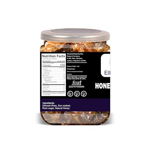 ELLY NUTS Honey Gulkand 300 Gram Airtight Container miniatura 2