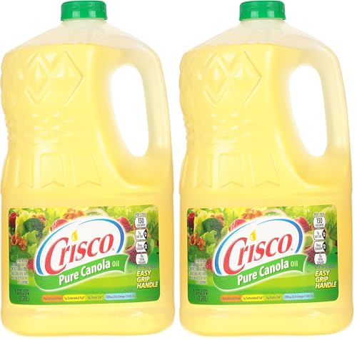 Crisco Pure Canola Oil, 1 Gallon (Pack of 2)